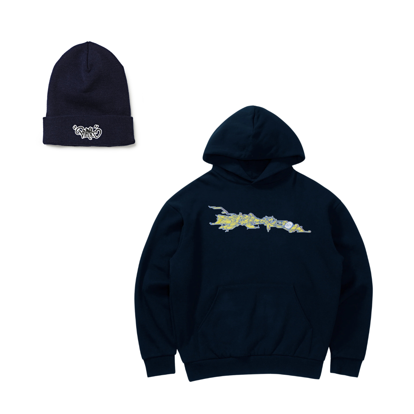 RENKS 99 HOOD X BEANIE - NAVY
