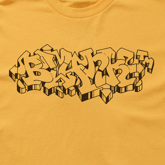 Ulcer yellow graphic tee featuring artwork by Ulcer Blank TM