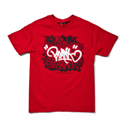 30 Years of Blank t-shirt red graphic tee Blank TM