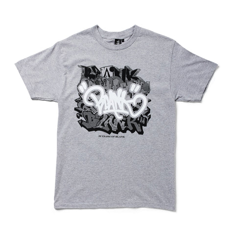 30 Years of BLANK Heather Grey Tshirt