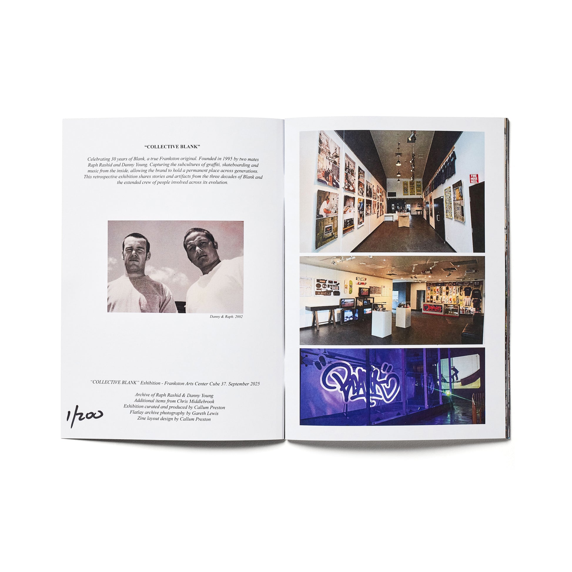 Blank TM 30 Years full colour zine featuring archive artwork and history