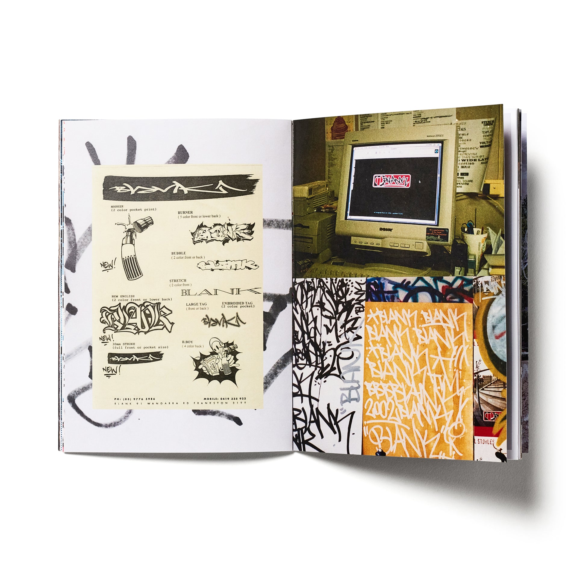 30 Years of Blank zine documenting graffiti skate and music culture Melbourne