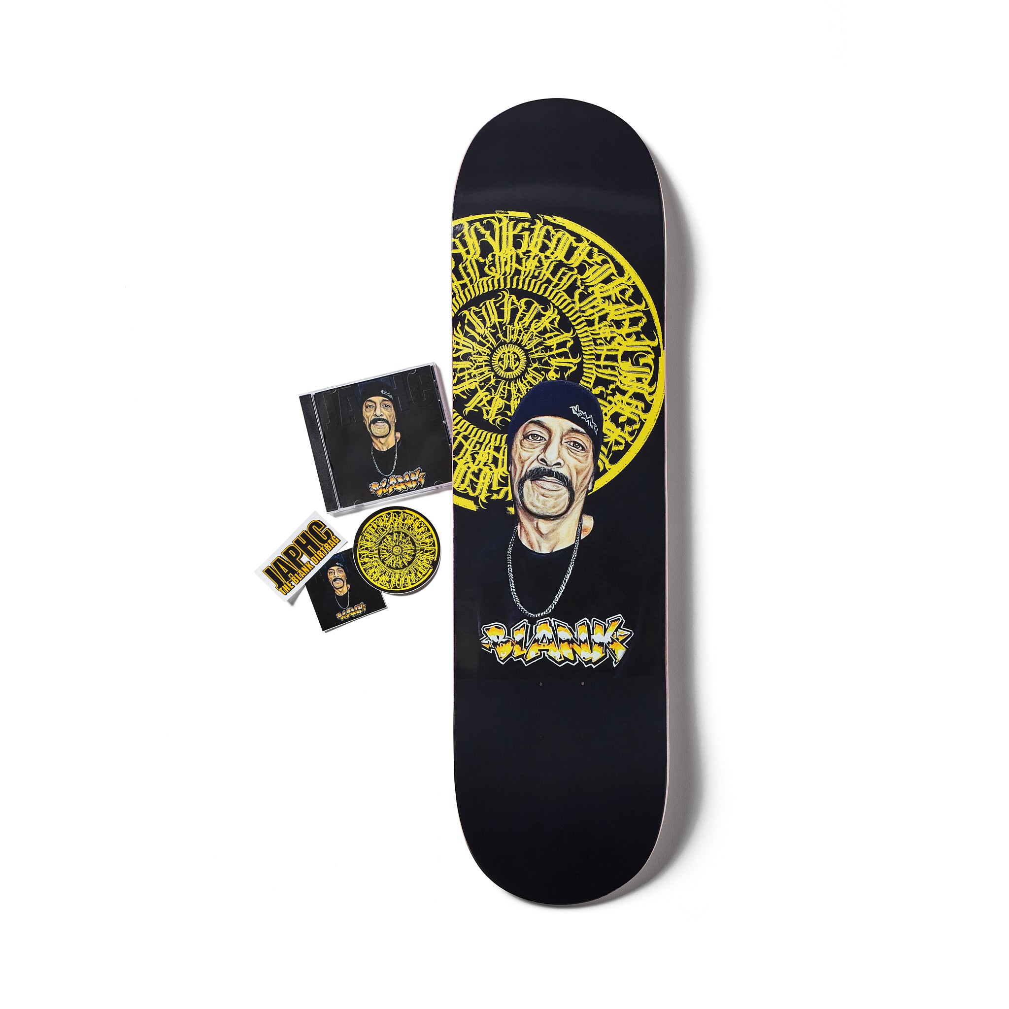 JAPH C - THE BLANK DIRTBAG - SKATEBOARD, CD & STICKER PACK – Blank TM