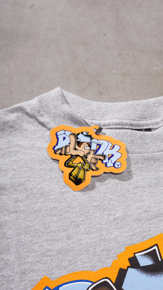 SMEL graphic t-shirt heather grey with artist-designed graphic