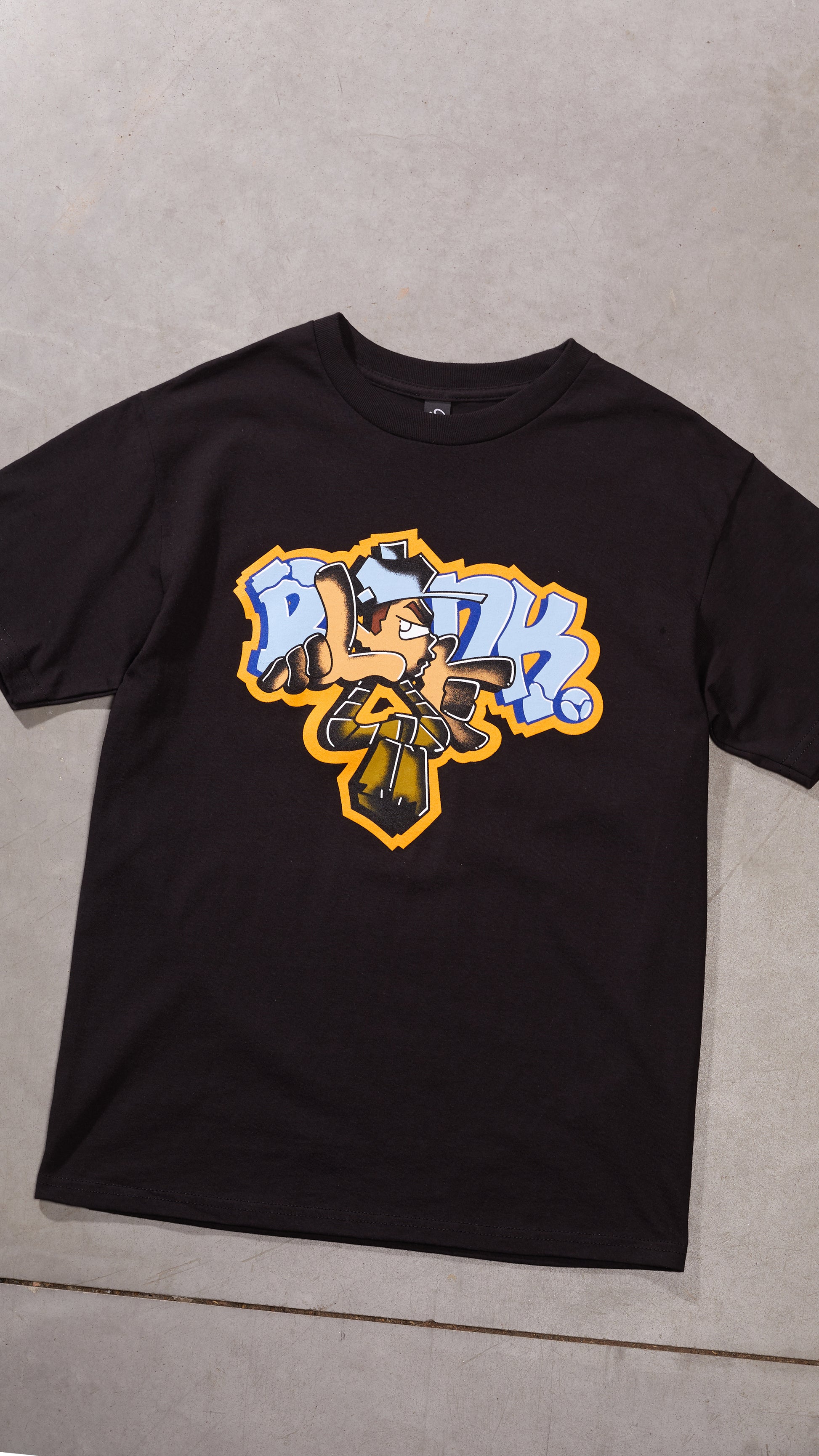 SMEL black graphic tee skate and streetwear by Blank TM