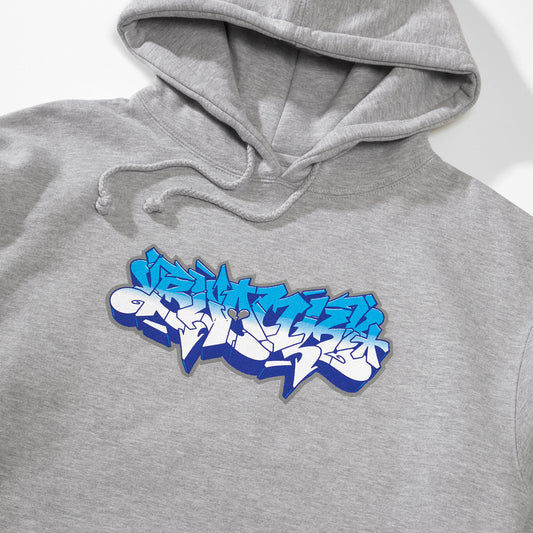 Havik graphic hoodie heather grey graffiti-inspired design Blank TM