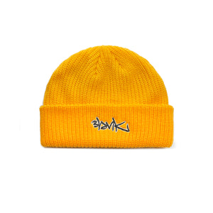 TAG Beanie Cable knit Gold