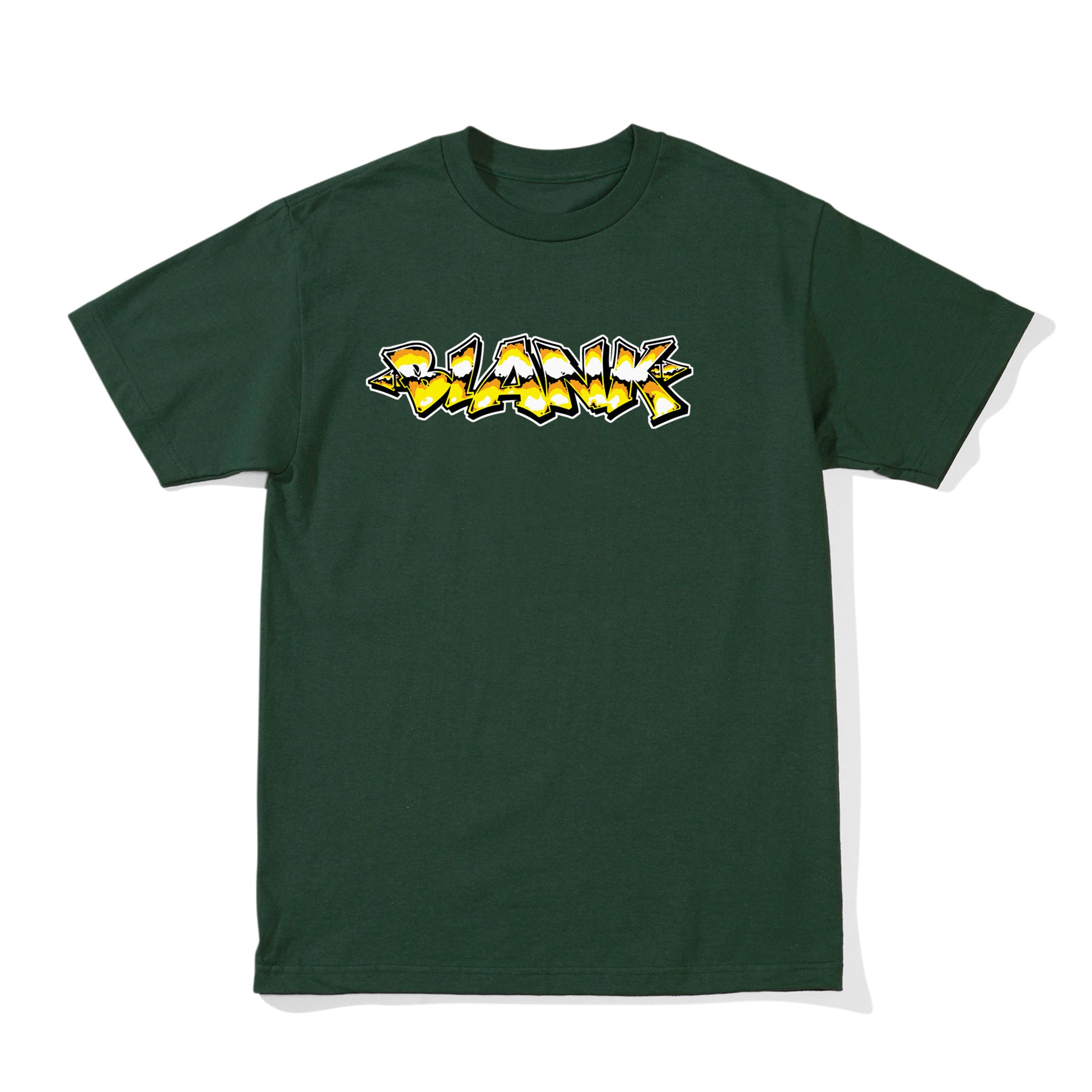 Goldie graphic t-shirt green by Blank TM in-house artist Melbourne streetwear