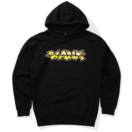 Goldie graphic hoodie black by Blank TM in-house artist Melbourne streetwear