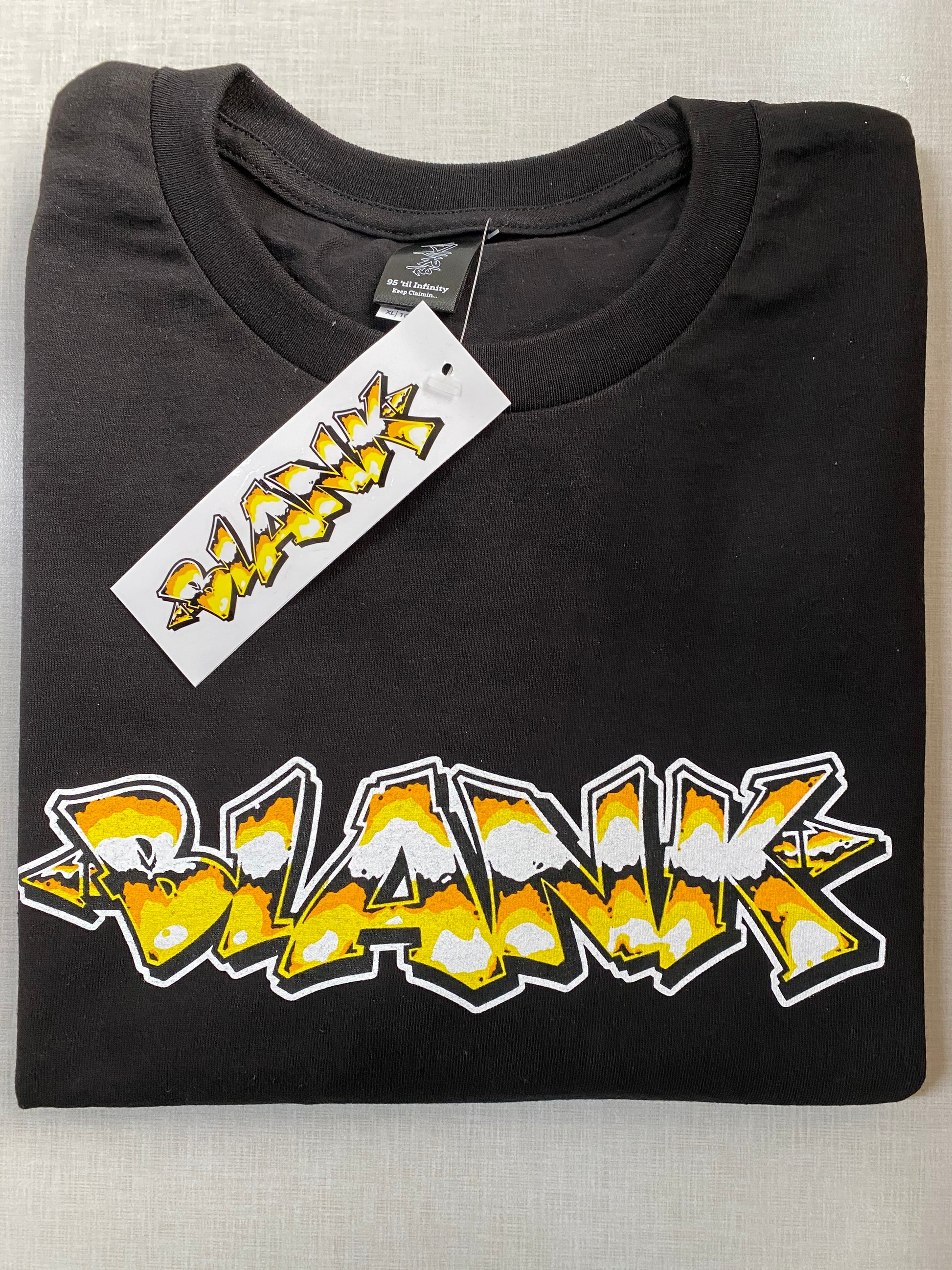 Goldie black tee Melbourne streetwear by Blank TM
