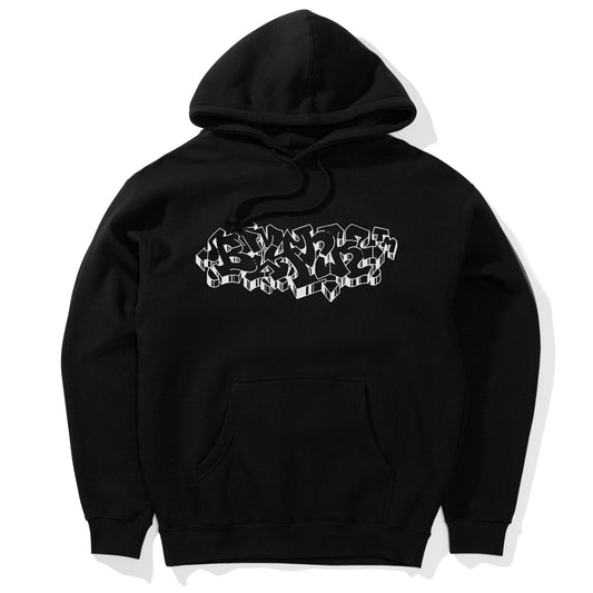 Ulcer graphic hoodie black by artist Ulcer for Blank TM Melbourne streetwear